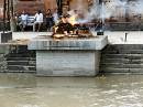  cremation at pashupatinath - the remains are afterwards thrown into the (holy) bagmati river...